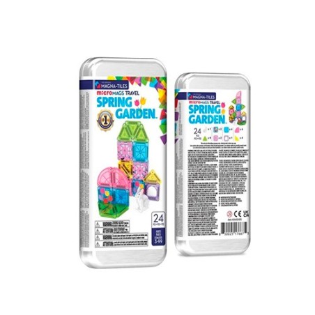 Magna-Tiles MicroMAGS Travel Spring Garden (24 piezas) La Comba