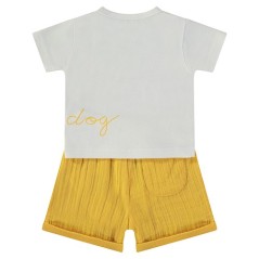 Conjunto 2 Piezas Bebé Perrito Amarillo