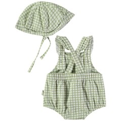 Ranita con gorro-cuadros Vichy Caqui