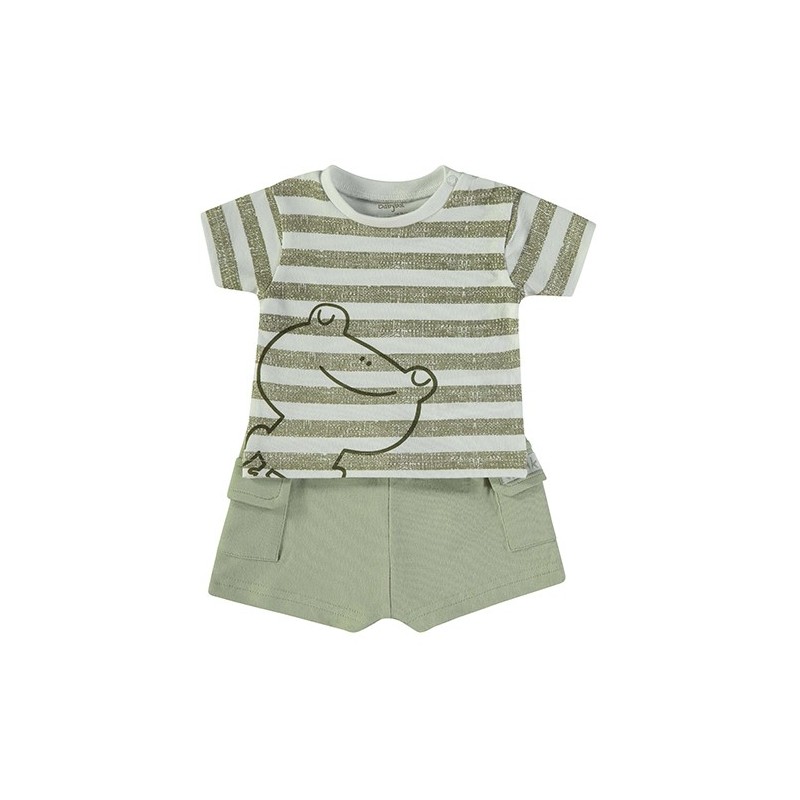 Conjunto 2 Piezas Bebé rayas y Ranita