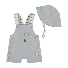 Peto de punto para bebé con gorrito a juego. Estilo clásico de Babybol