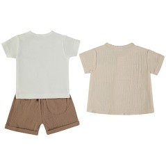 Conjunto 3 piezas crudo bebé-Babybol-La Comba.