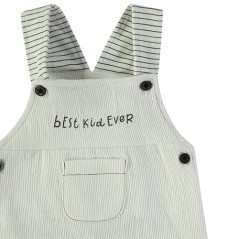 Peto bebé con gorro a juego blanco-Colección Primavera-Verano.