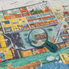 Puzzle Barco Exploración 200 piezas Moulin Roty | La Comba