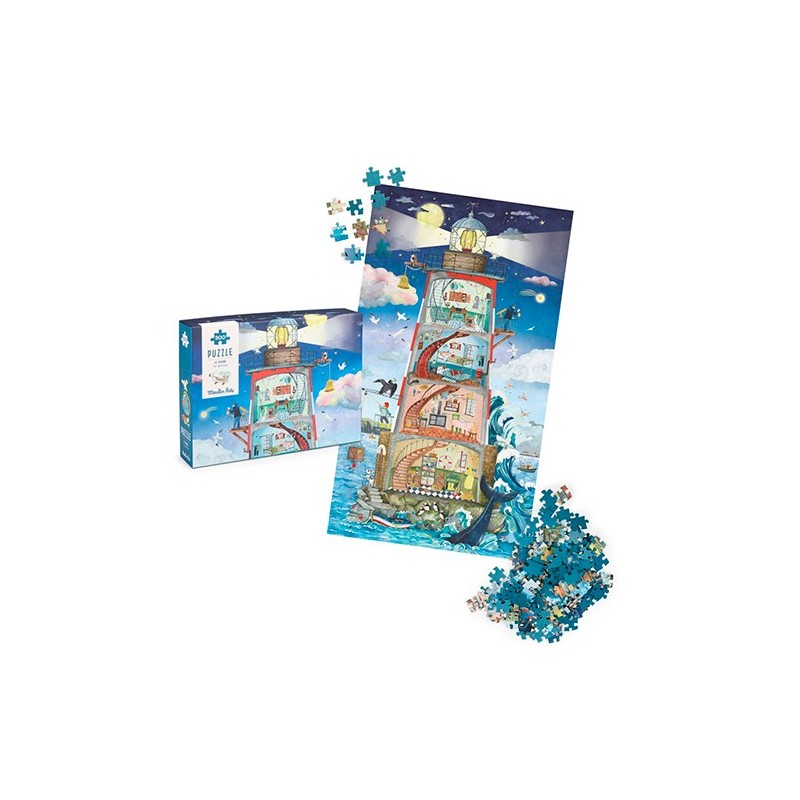 Puzzle El Faro Moulin Roty - Le Jardin du Moulin (500 piezas)