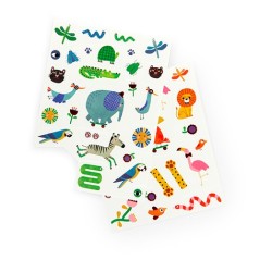 Tatuajes Temporales para Niños Moulin Roty - Les Toupitis (Seguros y Coloridos)