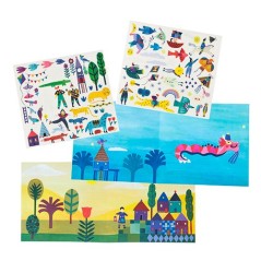 Calcomanías Cometas de Colores Moulin Roty - Les Petites Merveilles (Transferibles)