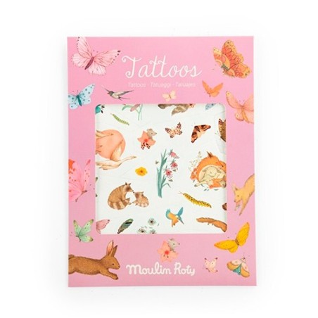 Tatuajes Les Rosalies Moulin Roty | Diseño Floral Infantil | La Comba