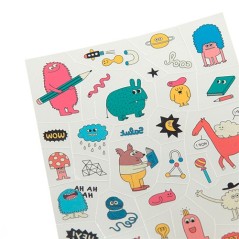 Tatuajes Temporales para Niños Moulin Roty - Les Schmouks (Divertidos y Gamberros)