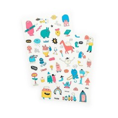 Tatuajes Temporales Les Schmouks Moulin Roty | La Comba