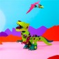 Clixo Dino Adventure Pack - Set de Construcción Magnética Flexible (36 piezas)