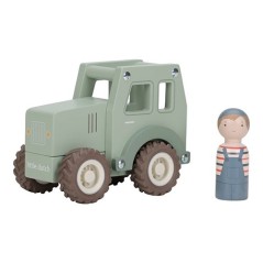 Tractor de Madera con Personaje Little Dutch | Juguete FSC | La Comba