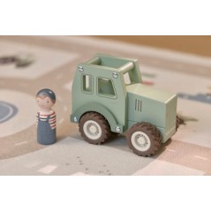 Tractor de Madera con Personaje Little Dutch | Juguete FSC | La Comba
