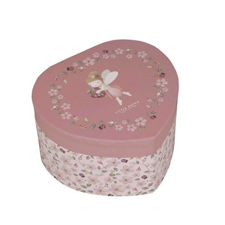 Caja de Música Joyero Corazón Fairy Garden Little Dutch - Con Espejo