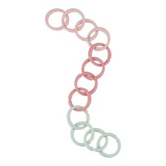 Set de 12 anillas de plástico de colores Fairy Garden de Little Dutch para colgar juguetes