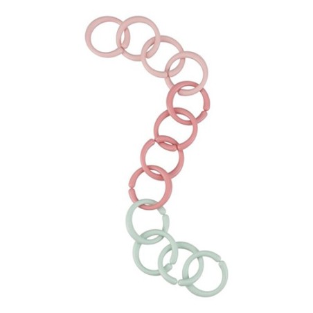 Set de 12 anillas de plástico de colores Fairy Garden de Little Dutch para colgar juguetes