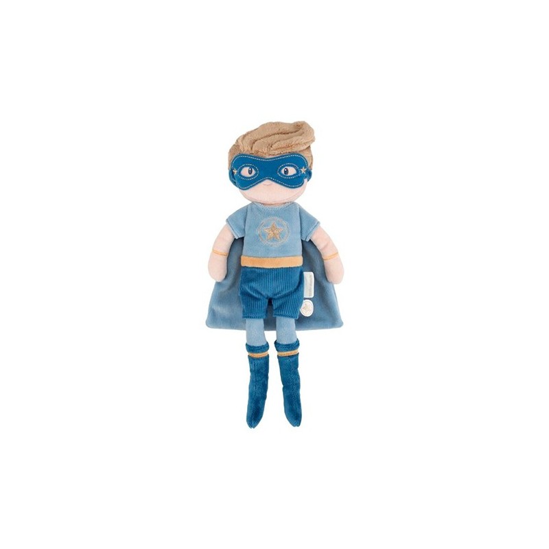 Muñeco de Trapo Jim Superhéroe Little Dutch - Con Capa y Antifaz