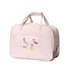 Bolso Playa Monnëka Mermaid Cats con Rejilla | La Comba