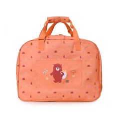 Bolso de playa grande color melocotón diseño camping con rejilla antiarena Monnëka en La Comba