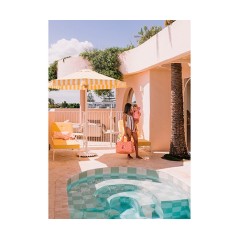 Bolso Playa Monnëka Camping Melocotón con Rejilla | La Comba