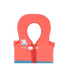 Chaleco Monnëka 1-2 años Hippos Coral | Novedad 2026 La Comba