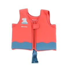 Chaleco Flotador Monnëka Hippos Coral | Tallas 2-6 años La Comba