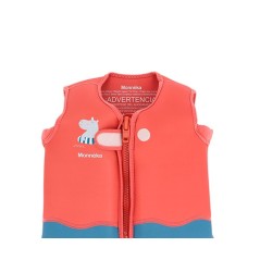 Chaleco Flotador Monnëka Hippos Coral | Tallas 2-6 años La Comba
