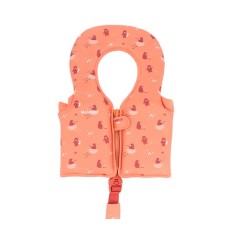 Nuevo chaleco flotador aprendizaje Monnëka 2026 talla 1-2 años diseño Whale Pink con nombre personalizado en vinilo La Comba
