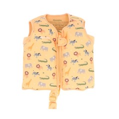 Chaleco flotador de neopreno diseño animales salvajes Monnëka personalizable con nombre en vinilo textil en La Comba