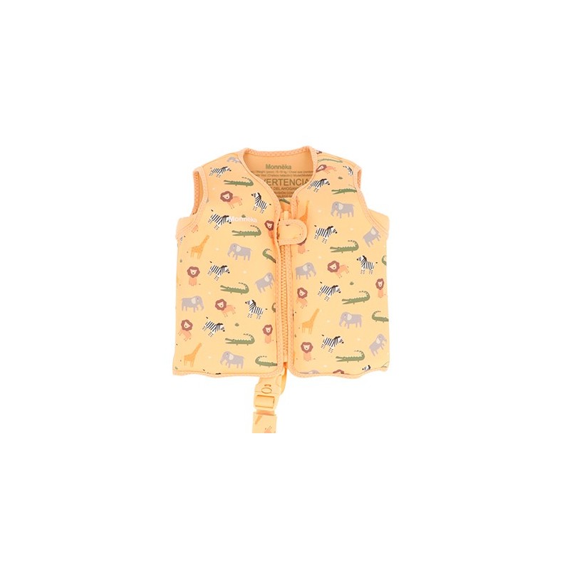 Chaleco Flotador de Aprendizaje Monnëka | Colección Wild Animals (Tallas 2-3 y 3-6 años)