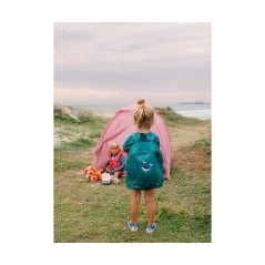 Mochila Infantil de Rejilla Antiarena Monnëka | Colección Whale Teal (Turquesa)