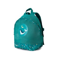 Mochila Infantil Rejilla Monnëka Whale Teal | La Comba