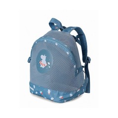 Mochila Infantil Rejilla Monnëka Hippos Azul | La Comba