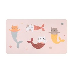 Toalla playa microfibra Mermaid Cats personalizable para niños La Comba Infantil