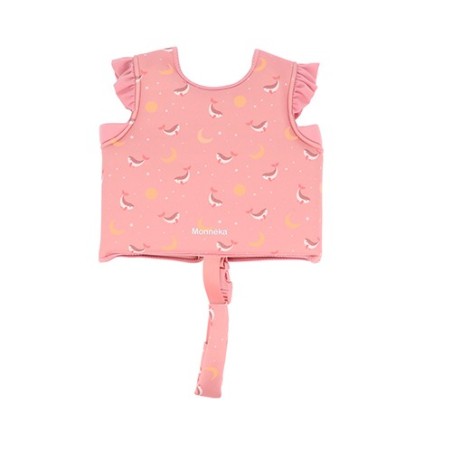 Chaleco Flotador de Aprendizaje Monnëka | Whale Pink (Tallas 2-3 y 3-6 años)
