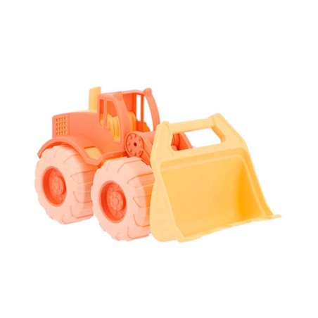 Excavadora de juguete para playa Monnëka Orange color naranja en plástico flexible eco-friendly con brazo en La Comba.