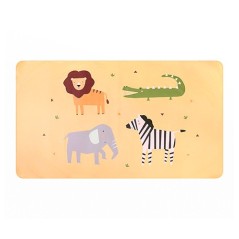 Toalla playa microfibra Wild Animals personalizable para niños La Comba