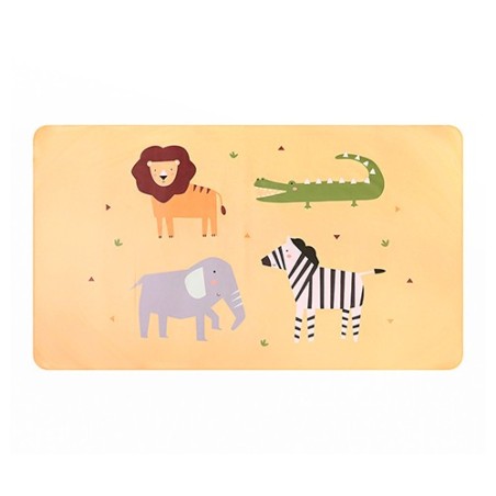 Toalla playa microfibra Wild Animals personalizable para niños La Comba