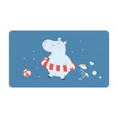 Toalla playa microfibra Hippos personalizable para niños La Comba