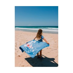 Toalla de Playa Microfibra Hippos Personalizable | Secado Rápido 160x90cm