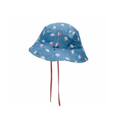 Gorro reversible infantil Hippos con protección solar UPF30 La Comba