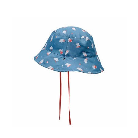 Gorro reversible infantil Hippos con protección solar UPF30 La Comba