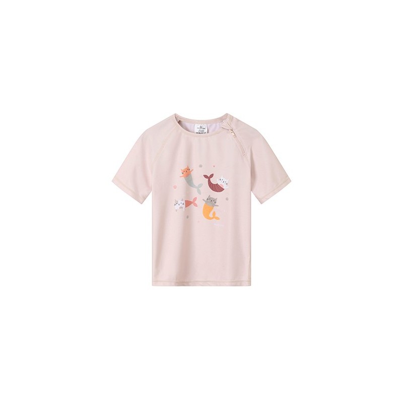 Camiseta de Protección Solar Infantil Mermaid Cats | UPF 50+ Monnëka