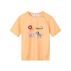 Camiseta protección solar infantil Wild Animals UPF 50+ Monnëka mostaza La Comba