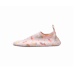 Escarpines infantiles antideslizantes Mermaid Cats Monnëka rosa La Comba