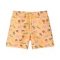 Bañador tipo short para niño color mostaza con estampado de animales de la selva Wild Animals Monnëka La Comba