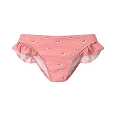 Braguita de baño para niña rosa con volantes y estampado de ballena Whale Pink Monnëka La Comba