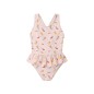 Bañador infantil para niña rosa con espalda cruzada y volantes Mermaid Cats Monnëka La Comba
