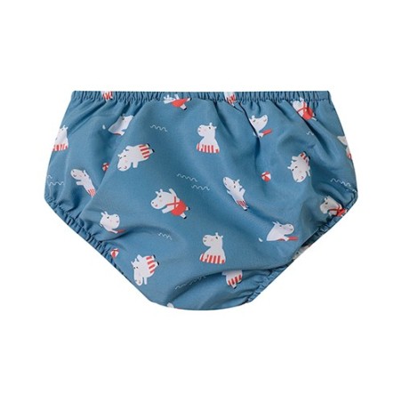 Bañador Pañal Antiescapes para Bebé Hippos | Protección UPF 50+