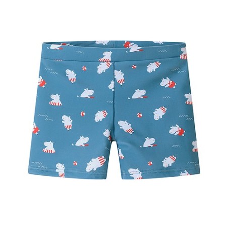 Bañador Tipo Bóxer para Niño Hippos | Protección UPF 50+ Monnëka